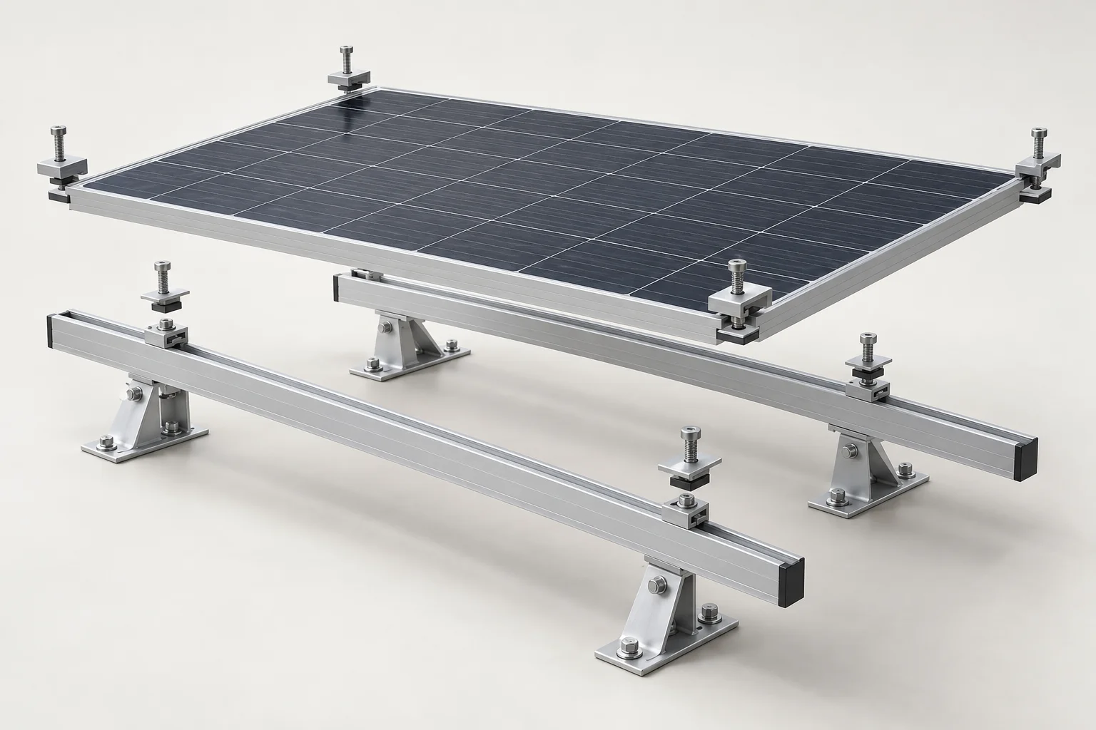 Solar Mounting Structure — illustrative concept